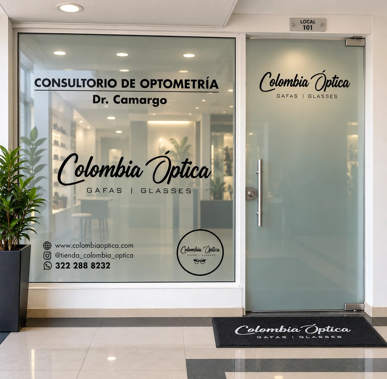 Fachada de Colombia Óptica en Yopal
